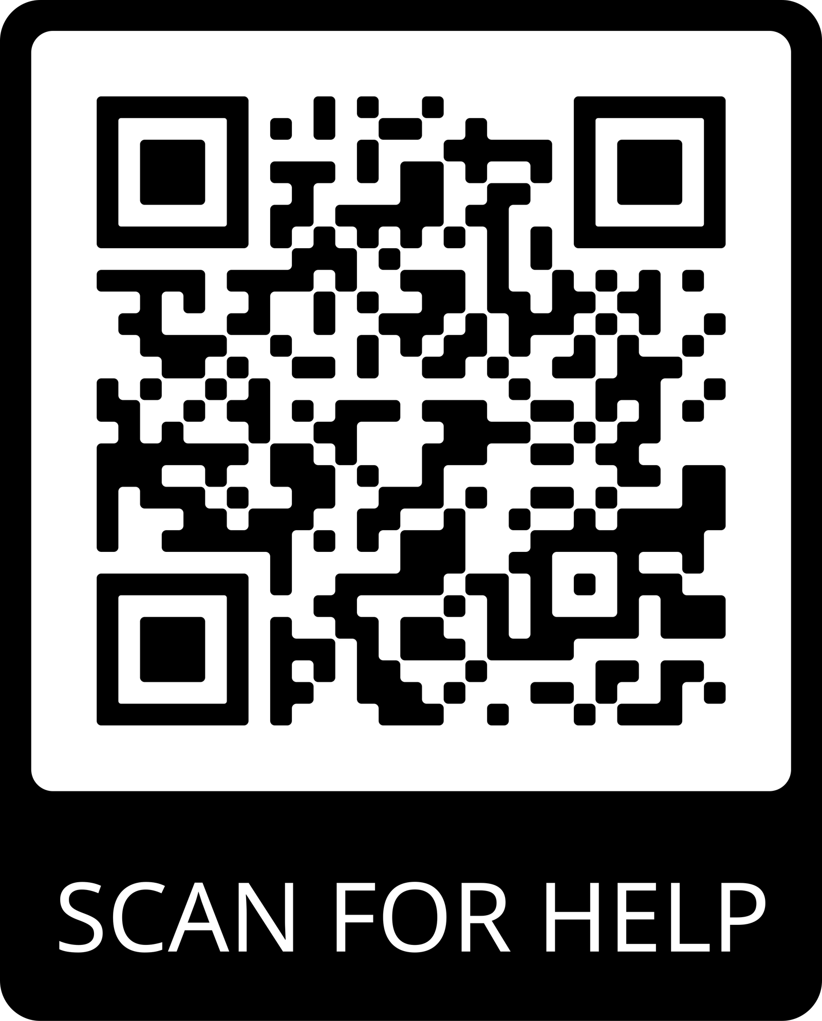 General support QR code - Scan for help